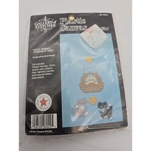 BUCILLA Gallery of Stitches Plastic Canvas Cats Mobile Kit #6942 Kitty Cat Lover
